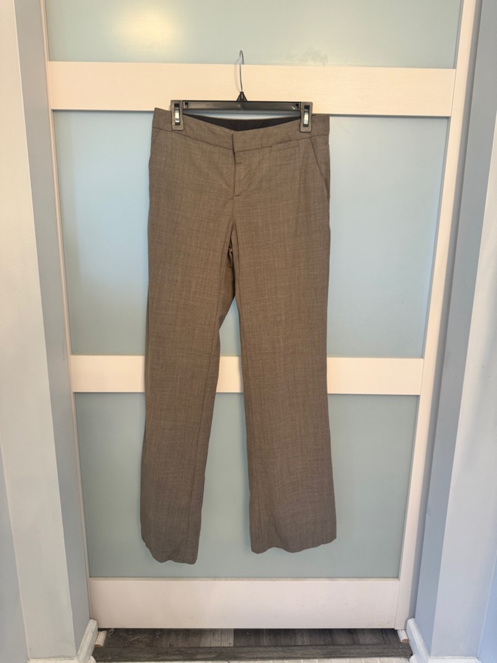 Classic Women's Banana Republic Straight-Leg Dress Pants in Taupe